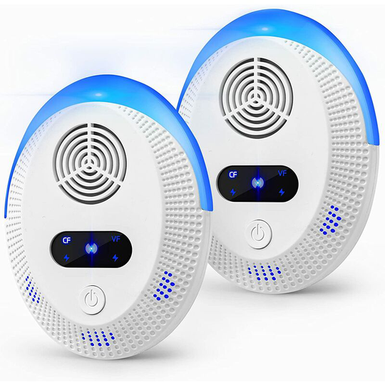 Betterlifegb - Repellent Parasites Repellent Anti-Mosquito Mouse Rats Rodents Electronic Control Ultrasonic Indoorp For Kitchen (2 pieces)