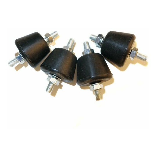 Qersta - Conical Silent Block for Air Conditioner M8 | Anti Vibration Foot| Lot 4 Silent M8 | Wall Mount | for Reversible Air Conditioner Wall Bracket