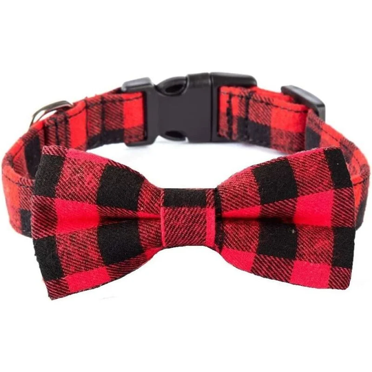 Stylish Adjustable Bow Tie for Dogs and Cats with Safety Buckle Dog Collar or Leash Size l