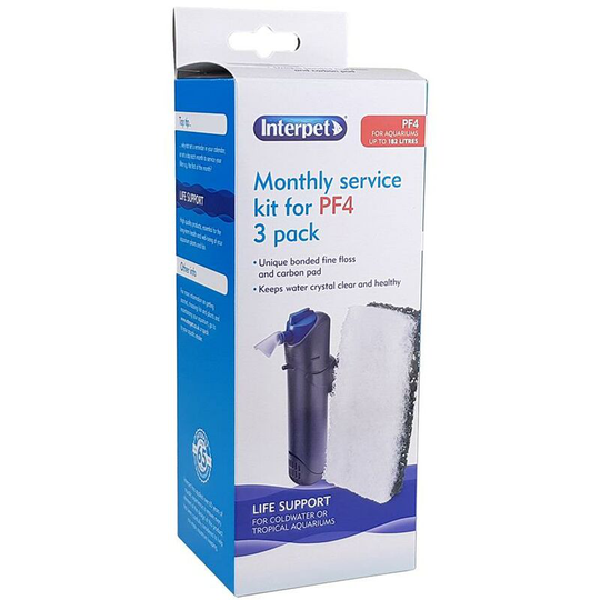 Monthly Service kit - 3 Pack - PF4 - Interpet