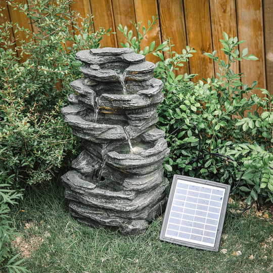 Willamette Solar Fountain With Light