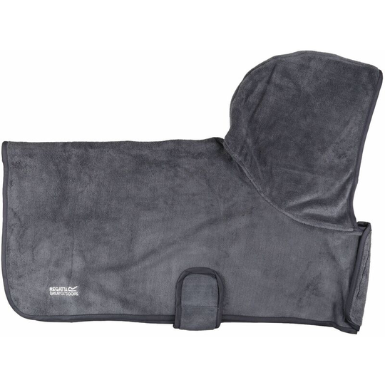 Dog Drying Coat (l) (Ebony) - Ebony - Regatta