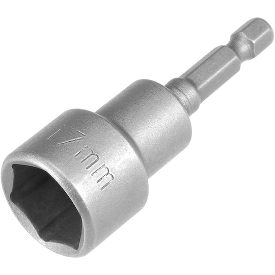 1/4 Quick-Change Hex Shank 17mm Magnetic Nut Setter Driver Drill Bit, 65mm Length, Metric