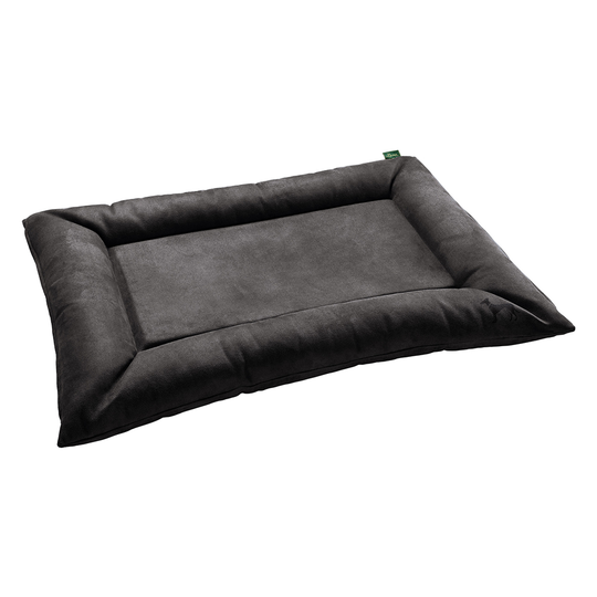 HUNTER Bologna Dog Bed - Black - Size L: 100 x 70 x 12 cm (L x W x H)