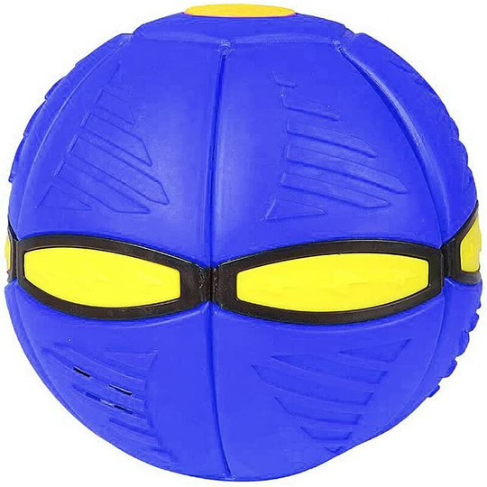 Benobby Kids - Phlat Ball, Flatball Dish Ball, Flying Saucer Ball, Magic Deformation Ball, ufo Ball Parent-Child Outdoor Sports Toys(Blue)(6 led