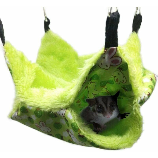 Pet Cage Hammock, Sugar Glider, Hammock for Ferrets, Guinea Pigs, Cage Accessories, Hamster Bedding, Small Cozy Bed for Chinchillas, Parrots,
