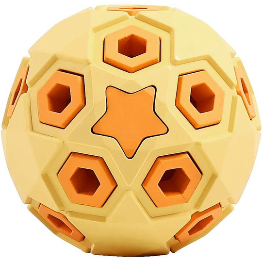 Interactive Toys for Small and Medium Dogs Rubber Dog Food Storage Lifetime Interactive Toys to Replace Treats(orange)