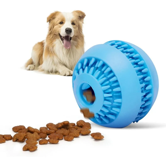 Dog Ball, Natural Rubber Dog Occupation Toy, Interactive Chew Toy, Snack Dispenser ø 6 cm
