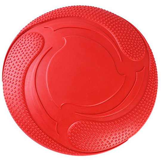 Natural Rubber Dog Frisbee - Red