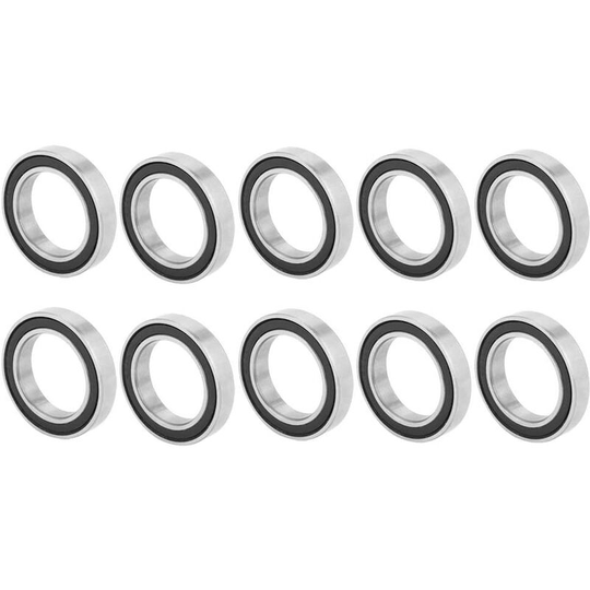 10pcs 6803-2RS Deep Groove Bearings, High Speed High Speed Rubber Double Row Bearings, 17mmĂ—26mmĂ—5mm