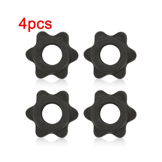 4Pc Weight Check Nut Barbell Bar Clips Spin Lock Screw Dumbbell