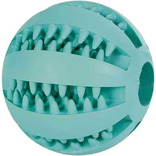 Baseball mint Denta Fun, natural rubber, ø 7 cm for dogs - massages the gums