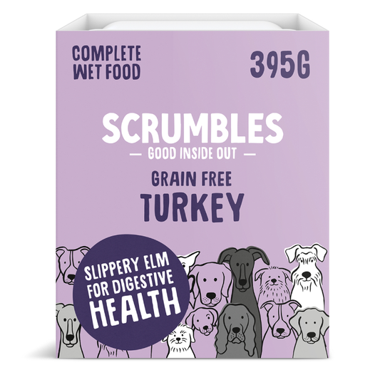 Scrumbles Grain Free Turkey Wet Dog Food - 7 x 395g