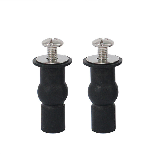 Sun Flowergb - 2PCS Toilet Seat Hinge Screws,Toilet Seat Top Clip,Toilet Seat Fastener Rubber Top Nut,Toilet Seat Ring Screws