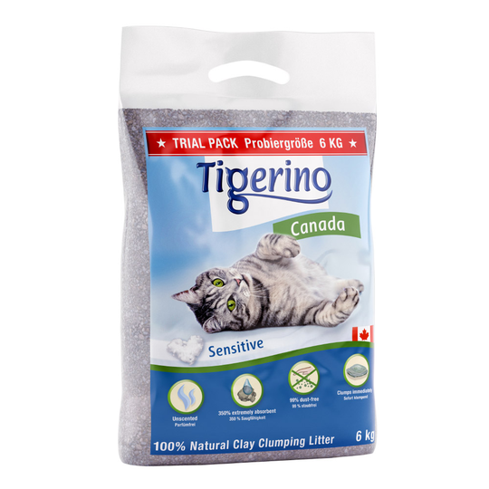 Tigerino Canada / Premium Cat Litter Trial Pack - Sensitive (6kg)