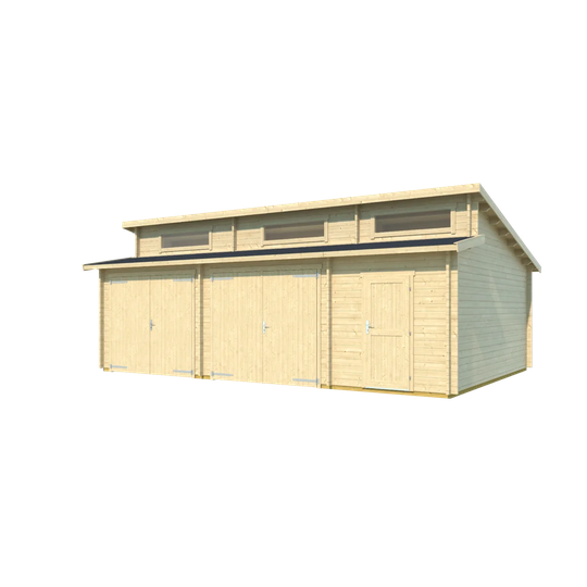 Hawaii 21 x 20 Ft. Tongue & Groove Log Cabin