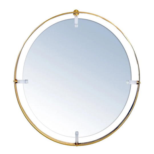 Medium Round Wall Mirror - Gold