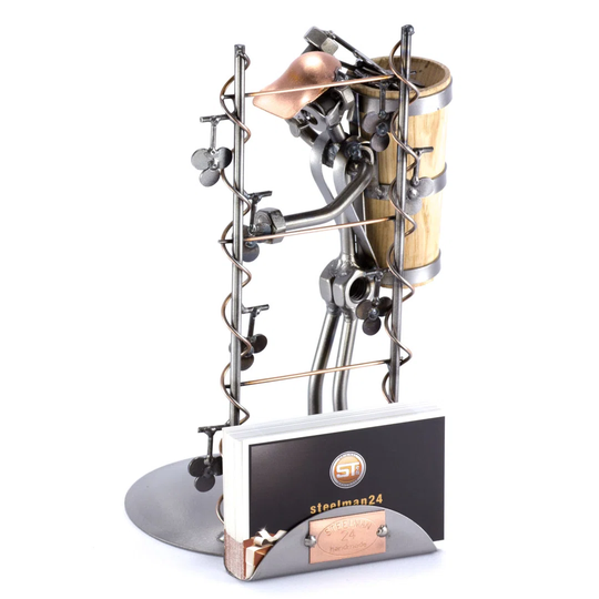 Winegrower Screw Man Place Card Holder
