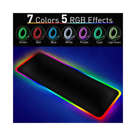 800*300mm Large Rgb Colorful Led Lighting Gaming Mouse Pad Mat Desk Pc Laptop