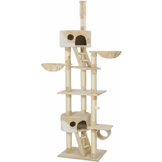 Cat tree scratching post Hansi - cat scratching post, cat tower, scratching post - beige/white - beige/white