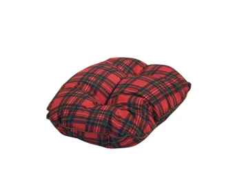 Royal Stewart Tartan Dog Quilted Mattress in Black and Red