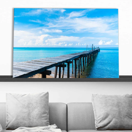 "Lifes A Beach" Print On Canvas