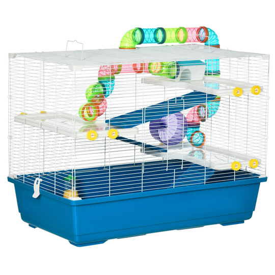 PawHut Large Hamster Cage w/ Water Bottle, Exercise Wheel