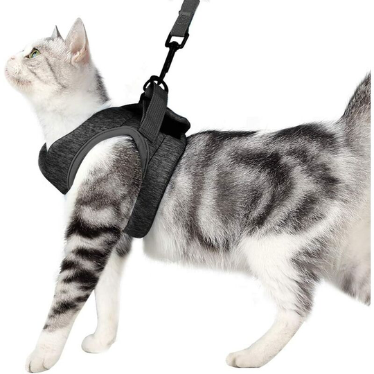 Soekavia - Ultralight Cat Harness and Leash Soft and Comfortable Kitten Collar Running Cat Walking Jacket, Leak Proof Suitable for Puppies Rabbits