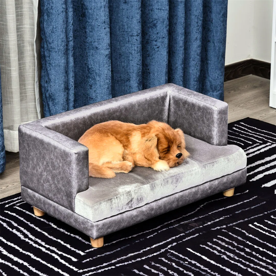 Morenci Elevated Dog Sofa in Grey