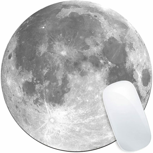 Round Mouse, Circular Mouse 220x220x3mm Non-Slip Rubber Mouse Pad for Desktop Laptop Computer Accessories