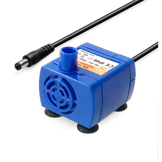Pompe à Eau Submersible pour Fontaine, Pompe de Fontaine d'eau pour Animaux de Compagnie de 12V Pompe de Rechange + brosser