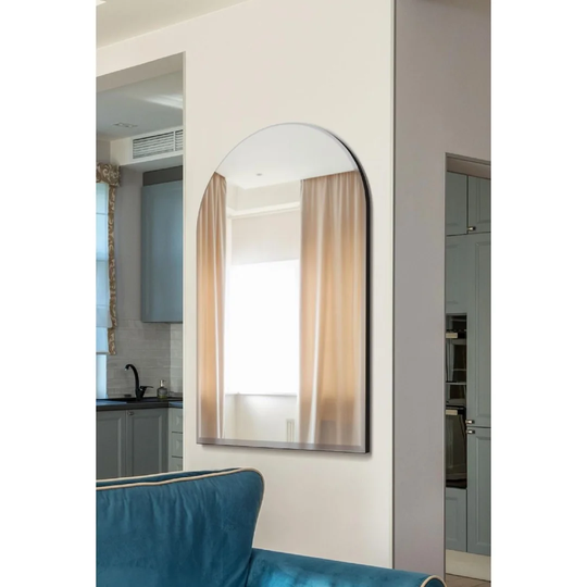 Azarion Framed Wall Mounted Accent Mirror in Black