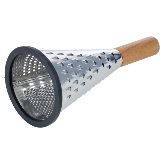 3 Face Metal Grater With Wooden Handle