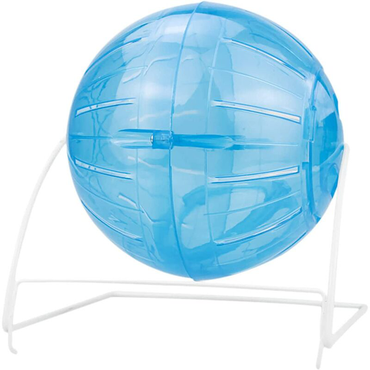 Hamster Ball, 1 Pcs Hamster Ball with Metal Stand Hamster Toy Small Animal Toy Interesting Activity