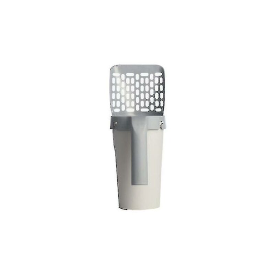 Removable integrated litter scoop