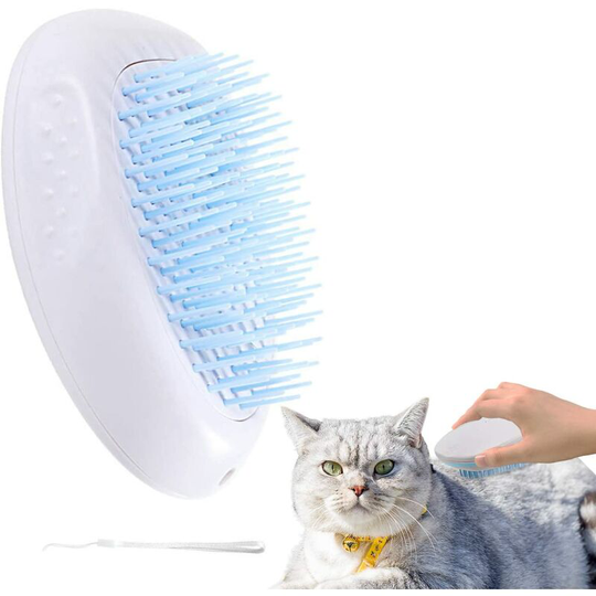 Dog and Cat Brush Self Cleaning Soft Silicone Pet Beauty Brush, Beauty Washable Casual Safe Massage, applicable to long and short hair.