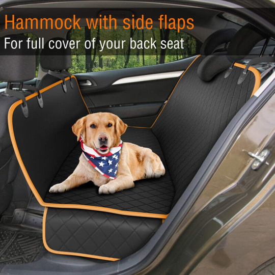 Litzee - Dog Seat Cover, Dog Car Cover made of 600D Oxford Fabric, Waterproof and Slip Resistant, with Viewing Window, Back Seat Cover for Car, suv,