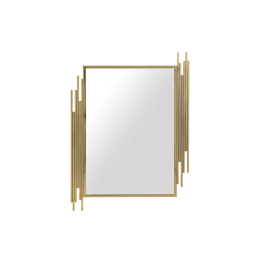 Scharf Metal Framed Wall Mounted Accent Mirror in Golden