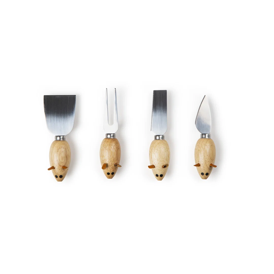 Mouse Mouse Pack Of 4 Cheese Knives