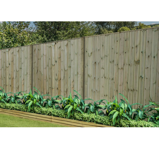 Vertical Slat Pressure Treated T&G Fence Panels 6Ft X 6Ft (Pack Of 3)