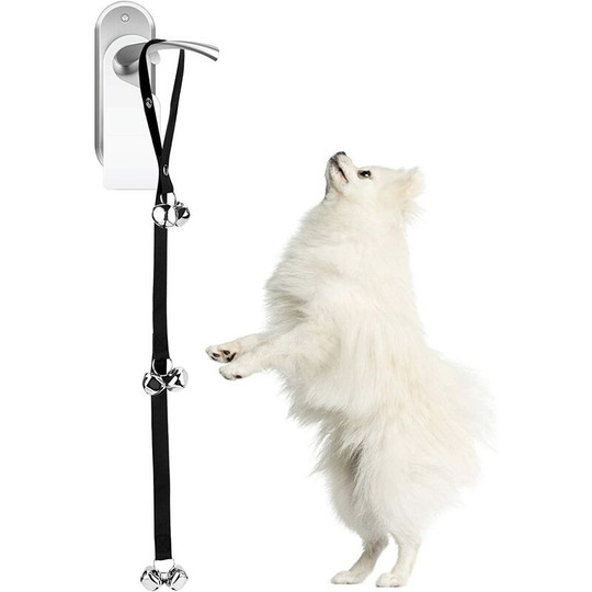 Denuotop - Dog Doorbells Pet Potty Training Bell, Housetraining Dog Doorbells Length Adjustable Training Toy for Small and Medium Dogs