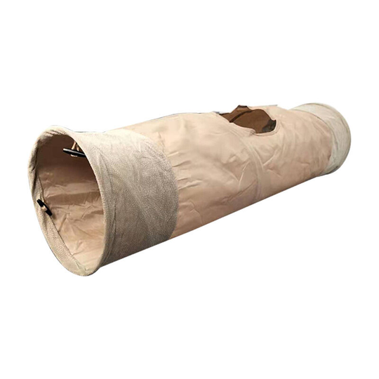 Nylon toy tunnel for cats, color: wheat