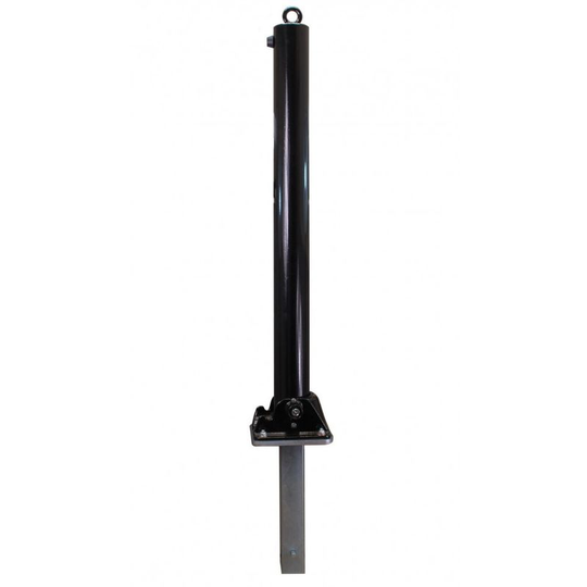 Ultra Secure - Black Fold Down Parking Post with Ground Spigot, Integral Lock & Chain Eyelet (001-3720 k/d, 001-3710 k/a) - Keyed all Different