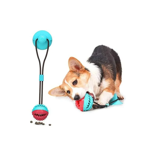 Suction Cup Dog Toy Shock Resistant Ball Molar Toy for Dogs Dog Toy Rope Rubber Ball