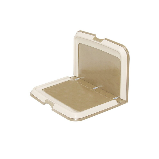 (Coffee) Dog Toilet Foldable Potty Portable Dog Training Pet Toilet Pad Holder