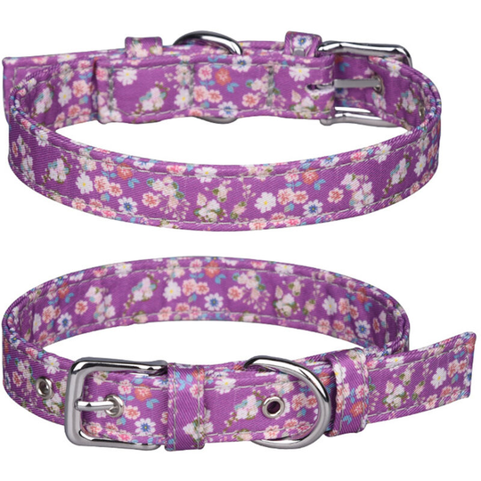 Spring Fragrant Garden Dog Flower Collar With Matching Shopping Bag For Pet Lovers