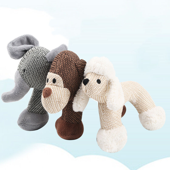 3 pcs of pet products chew resistant, tear resistant, real elephant proof, monkey dog sounding plush toys 25 * 20cm