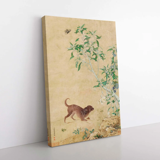 Puppy by Lang Shining - Wrapped Canvas Painting