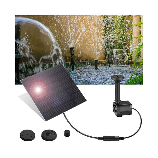 Solar Panel Powered Water Feature Plants Pump Garden Pool Pond Aquarium Fountain Water Pump