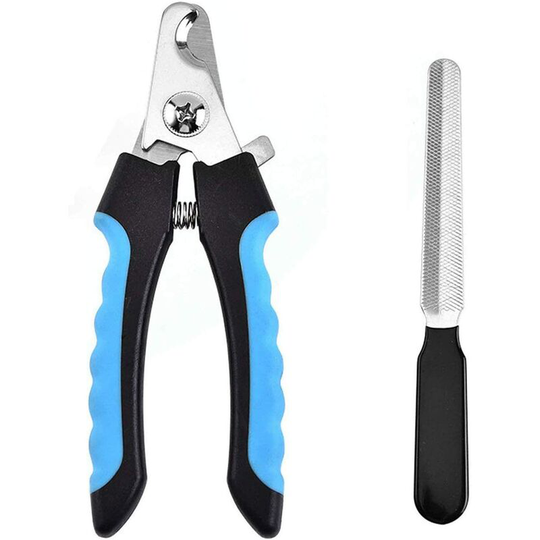Professional Nail Clippers for Dogs and Cats, Cutting Nail Clippers with Nail File for Dogs, Cats, Birds and any Claw Size with Safety Lock and Nail